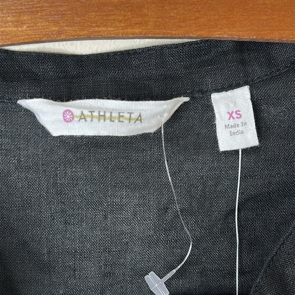 NWT ATHLETA Column Embroidery Luxe Kaftan Linen Beach Pool Size XS - Picture 6 of 15